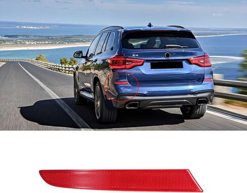 Rear Left Bumper Reflector Light LED Driver Side Red Trim 63147857003 Compatible with BMW X3 2016-2019 in Kuwait