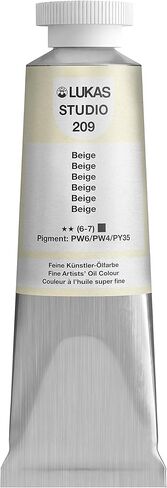 LUKAS Studio Artist Oil Color Paints - High-Pigment Oil Paint Made with Natural Binder for Artist, Painting, & More! - [Titanium White - 200 mL] in Saudi Arabia