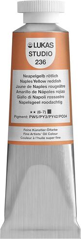 LUKAS Studio Artist Oil Color Paints - High-Pigment Oil Paint Made with Natural Binder for Artist, Painting, & More! - [Titanium White - 200 mL] in Saudi Arabia