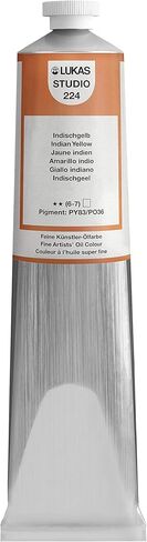 LUKAS Studio Artist Oil Color Paints - High-Pigment Oil Paint Made with Natural Binder for Artist, Painting, & More! - [Titanium White - 200 mL] in Saudi Arabia