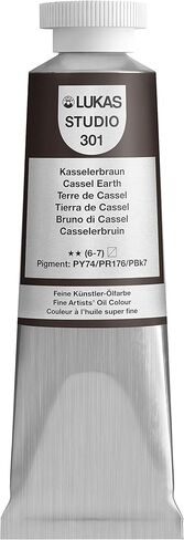 LUKAS Studio Artist Oil Color Paints - High-Pigment Oil Paint Made with Natural Binder for Artist, Painting, & More! - [Titanium White - 200 mL] in Saudi Arabia