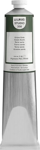 LUKAS Studio Artist Oil Color Paints - High-Pigment Oil Paint Made with Natural Binder for Artist, Painting, & More! - [Titanium White - 200 mL] in Saudi Arabia