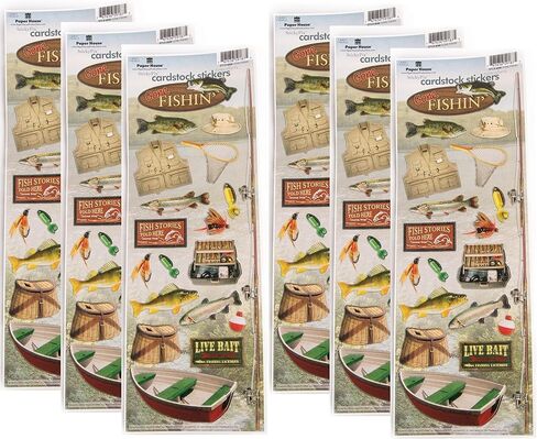 ملصقات بطاقات ورقية STCX-0096E من شركة Paper House Products، جون فيشينغ in Kuwait