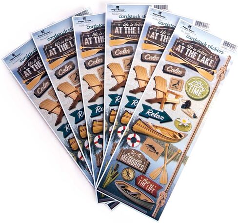 ملصقات بطاقات ورقية STCX-0096E من شركة Paper House Products، جون فيشينغ in Kuwait