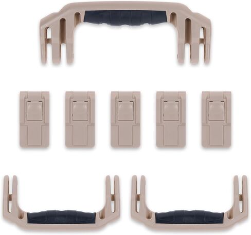 Pelican 1615 Replacement Handle & Latch Set by ColorCase - Red Handles & Push Button Latches in Saudi Arabia