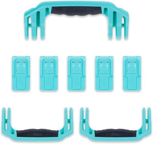 Pelican 1615 Replacement Handle & Latch Set by ColorCase - Red Handles & Push Button Latches in Saudi Arabia