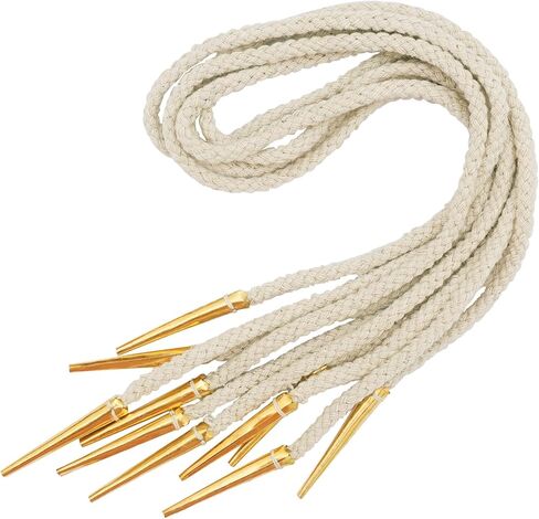 Lord of Battles Solid Brass Aiglets With Cotton Strings, Medieval Style Aiglets for Clothing DIY Accessories, Coats, Costumes in Kuwait