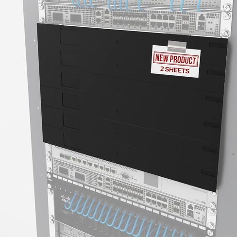 19" Black Blanking Panels - 10 Sheets of 6U Per Carton - Easy, Tool-Less Installation in Saudi Arabia