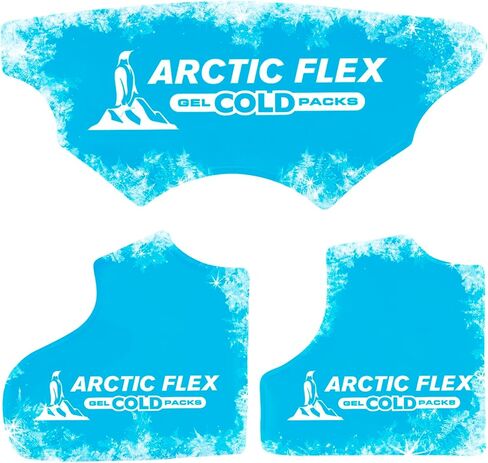 Arctic Flex Gel Replacement Packs - Gel Ice Packs Reusable for Shoulder Ice Brace - Hot and Cold Gel Pack for Injuries, Pain Relief, Swelling - Flexible Therapy Compression Wrap - Athletic, Women, Men in Kuwait