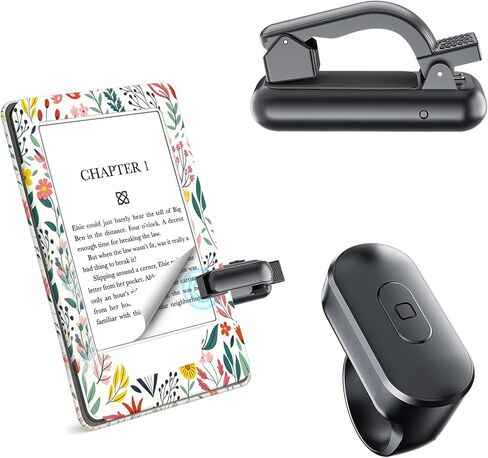 Page Turner Remote Control for Kindle, Clicker Page Turner for Paperwhite Kobo eReaders Reading Accessories in Bed, Gifts for Readers in Kuwait