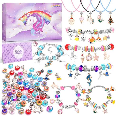 مجموعة صنع الأساور للفتيات، الفنون والحرف اليدوية للأطفال الفتيات من سن 8 إلى 12 عامًا، ألعاب الفتيات من سن 6 إلى 8 سنوات، مجموعة صنع المجوهرات، هدايا للفتيات بعمر 10 سنوات in Kuwait
