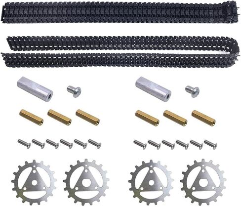 Robot Car Crawler Tank Treads Tracks with Gear for Robot Tank DIY (Not includ Idler Wheels) in Kuwait