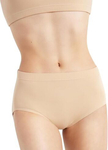 Capezio womens Team Basic Brief, Nude, X-Small in Kuwait