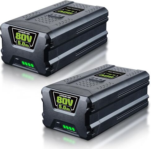 FERRYBOAT 2 Packs 80V 5.5Ah GBA80200 Replacement for Greenworks 80V Battery GBA80200 GBA80250 GBA80400 GBA80500 Compatible with Greenworks 80V Max Series Cordless Power Tools in Kuwait