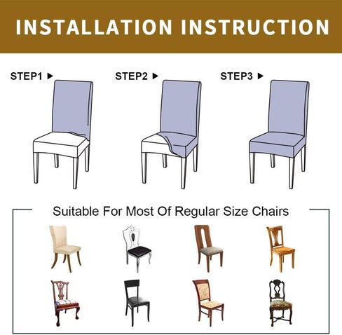 Christmas Chair Covers Blue Christmas Balls Back Slipcover Set of 4, Winter Snowflake Sparkle Snow Blue Stretch Chair Protector for Kitchen Removable Parson Spandex Xmas Tree Chair Slipcover in Kuwait