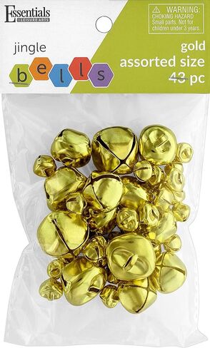 Essentials By Leisure Arts Arts Jingle Bells 9mm Silver 18pc in Kuwait