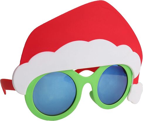 Sun-Staches Snowman Sunglasses, Holiday Party Costume Accessory, One Size Fits All White, Black in Kuwait