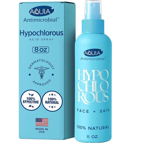 Hypochlorous Acid Spray for Face and Skin | Piercing Aftercare Spray | 8 oz Hypochlorous Acid Sprays for Face, Skin, Acne, Eczema, Body Acne Sprays, Piercing Aftercare, Facial Wound Solution, Workout in Saudi Arabia