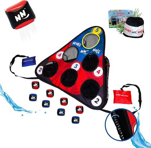 TOSS & ROLL NN' Hole Game Set | TOSS & ROLL Cornhole Game Set | Bean Bag Balls Toss Outdoor Games for All Ages | Outdoor Games and Backyard Games in Kuwait
