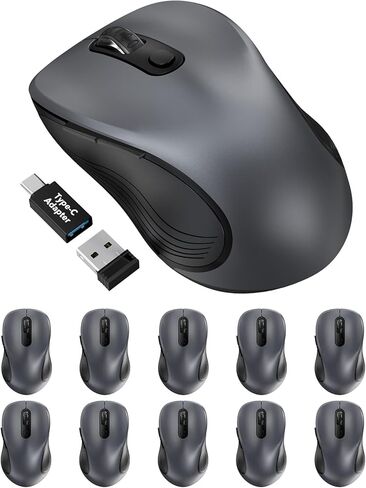Trueque Wireless Mouse E702 2.4GHz Portable Computer Mouse with USB Receiver, Comfortable Silent Mice for Laptop, Chromebook, PC, Notebook, Desktop, Windows, Mac (Purple) in Kuwait
