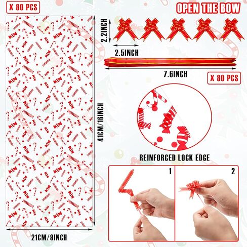 Teling 160 Pcs Christmas Wine Bottle Gift Bags Cellophane Bags Set Including 80 Pcs Wine Wrapping Bags and 80 Pcs Pull Bows for Christmas Gift, Presents, Wine Bottles (Snowflake Style, White, Blue) in Kuwait