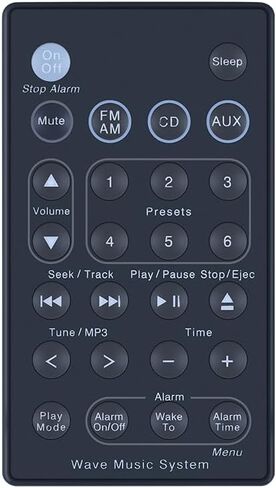 استبدال التحكم عن بُعد مناسب لراديو Bose Wave AWR1-1W AWR1-G1 AWR1-2W AWR1-4A AWR1W1 AM189930 AWR113 AWR131 WAVE RADIO in Kuwait