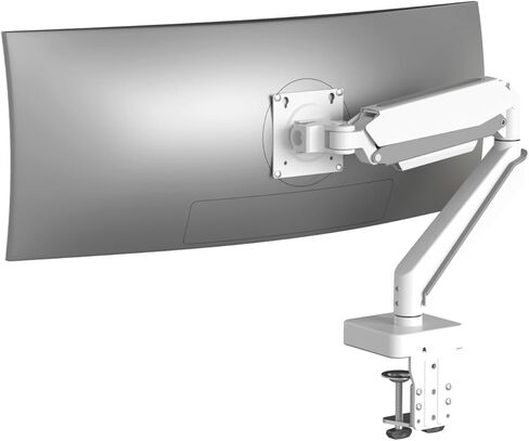 أبيض 45 ذراع الشاشة الشاقة من الألومنيوم الأبيض ، يناسب عدودة تصل إلى 49 بوصة و 44 رطلاً حاملًا للمكتب الواحد ، قابلة للتعديل ، أقصى قدر من VESA 100x100 ، A9W in Kuwait