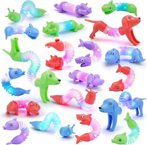 20Pcs Animal Pop Tubes Fidget Toys,Party Favors, Carnival Prizes, Easter Basket Stuffers, Birthday Gifts for Kids, Stress Relief Sensory Toys for Kids 3-8, Piñata Stuffers, Autism Toys in Kuwait