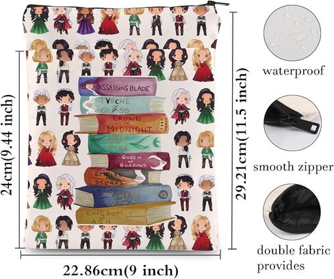 KEYCHIN Throne Glass Novel Series Book Sleeve Sarah J Bookish Gifts Midnight Crown Book Cover Protector for Bookish Bookworm (Throne Glass-BS) in Kuwait