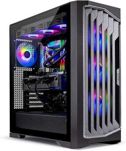 Skytech O11 Vision Gaming PC سطح مكتب ، Intel I9 14900KF 3.2 GHz (5.6 جيجا هرتز Turbo) ، NVIDIA RTX 5080 16GB ، Z790 Board ، 2TB Gen4 NVME SSD ، 32GB DDR5 RAM 6000 RGB ، 850W GOLD ATX 3 PSU ، WI-FI ، WIN 11 in Kuwait