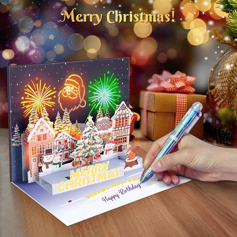 بطاقات عيد الميلاد مع المغلفات، بطاقة عيد الميلاد مع كعكة منبثقة، أضواء ولعب، أتمنى لك موسيقى عيد ميلاد سعيد، بطاقة عيد الميلاد المنبثقة، بطاقات عيد ميلاد سعيد 2024، بطاقات عيد الميلاد ثلاثية الأبعاد للرجال والنساء والأطفال in Saudi Arabia