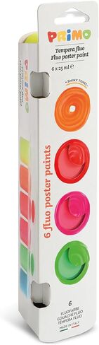 PRIMO Premium Tempera Paint Pot Carry Set, 18-Color Set, Bright Colors, Water-Based, For Young Artists in Kuwait