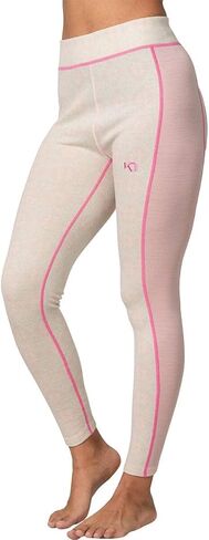 Kari Traa Rose ارتفاع الخصر طماق طبقة القاعدة النسائية، 100٪ ميرينو الصوف متماسكة السراويل الشتوية الدافئة، لينة طبقة القاعدة طماق السراويل، الملكي، متوسط in Kuwait