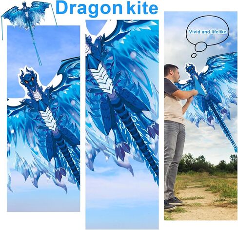 طائرات ورقية كبيرة من الأخطبوط - طائرات ورقية للشاطئ للبالغين والأطفال في الحديقة والأنشطة الخارجية، طائرة ورقية سهلة الطيران (أحمر) in Kuwait