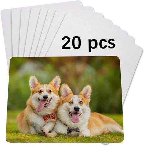 20 pcs Sublimation Mouse Pad Blanks for Sublimation Transfer Heat Press Printing Crafts Sublimation Blank Mousepad 18x22*0.3cm in Kuwait
