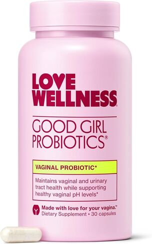 Love Wellness Good Girl Probiotics | Women’s Vaginal Health & pH Balance Supplement | 9-Strain Probiotic for Urinary Tract, Yeast, Odor & Immune Support | Gluten-Free (30-Day Supply) in Kuwait