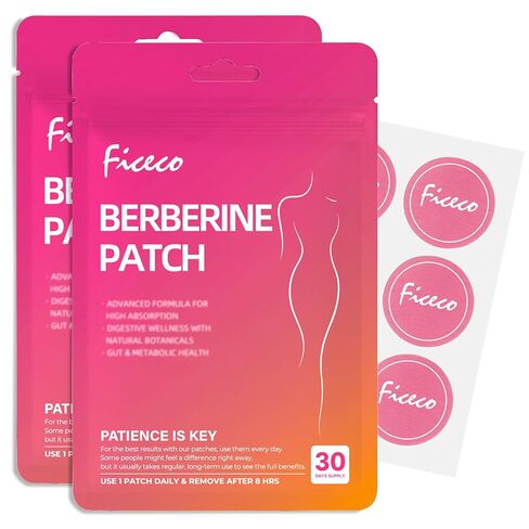 Berberine Patches Nourish & Firming 60 Pads | Easy Daily Wear | Botanical-Inspired Ingredients | Comfortable & Discreet Skin Patch for Women & Men, All Skin Types in Kuwait