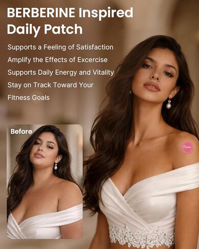 Berberine Patches Nourish & Firming 60 Pads | Easy Daily Wear | Botanical-Inspired Ingredients | Comfortable & Discreet Skin Patch for Women & Men, All Skin Types in Kuwait