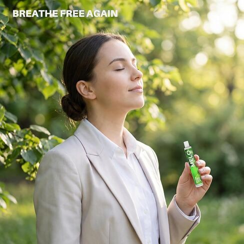 Nicotine Free Vapors Pens - Lung Detox & Cleanser Support with 600 Uses, Natural Apple, Thyme & Mullein Herbal Pen, Quit Smoking Inhaler Stick - All Natural, Healthy Inhaler in Kuwait