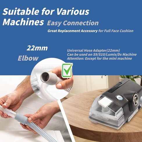 Full Face CPAP Mask, Full Cover Replacement Kit, Comfort Series Nasal CPAP MASK, Cpap Masks Includes Headgear, Cushion, Frame and Elbow(L) in Kuwait