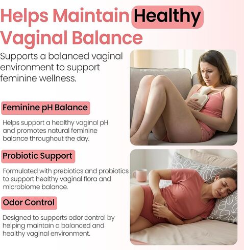 علكات البروبيوتيك المهبلية | توازن الحموضة للنساء | البريبايوتكس والبروبيوتيك للنساء | علكات الأناناس للنساء لتوازن درجة الحموضة والصحة المهبلية | التحكم في رائحة المهبل 60 علكة in Kuwait