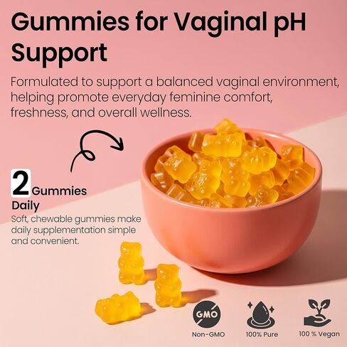 علكات البروبيوتيك المهبلية | توازن الحموضة للنساء | البريبايوتكس والبروبيوتيك للنساء | علكات الأناناس للنساء لتوازن درجة الحموضة والصحة المهبلية | التحكم في رائحة المهبل 60 علكة in Kuwait