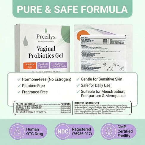 Vaginal Probiotics Intimate Care Gel for Women with Boric Acid Odor Control,Itch Relief & pH Balance Hormone-Free | BV & Yeast Infection Care | Dryness Moisturizer,7 Pre-Filled Applicators in Saudi Arabia