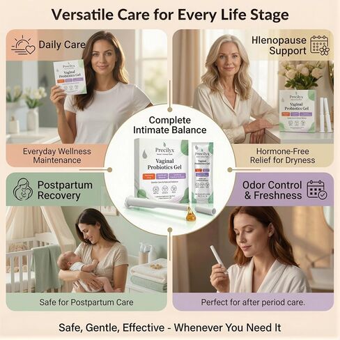 Vaginal Probiotics Intimate Care Gel for Women with Boric Acid Odor Control,Itch Relief & pH Balance Hormone-Free | BV & Yeast Infection Care | Dryness Moisturizer,7 Pre-Filled Applicators in Saudi Arabia
