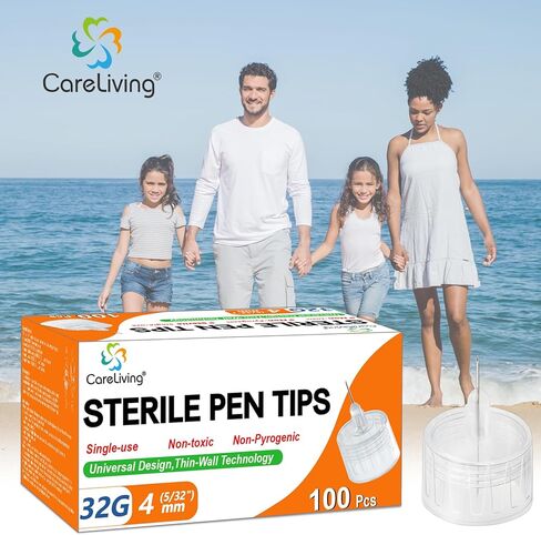 Pen Tips 32G x 4mm, Universal Fit, 100/bx, Sterile, Comfortable in Kuwait