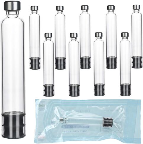 خراطيش قلم 3 مل لقلم الببتيد وأقلام V1 V2، 10 عبوات خرطوشة زجاجية فارغة 3 سم مكعب مع سدادة طويلة 11 مم، معقمة وملفوفة بشكل فردي in Kuwait