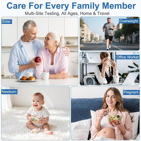 جهاز قياس نسبة السكر في الدم، طقم جهاز قياس السكر مع 100 شريط ومشارط، طقم اختبار مرض السكري مع إخراج تلقائي، بدون ترميز، شاشة كبيرة لكبار السن، طقم اختبار سكر الدم للسفر والاستخدام المنزلي in Kuwait