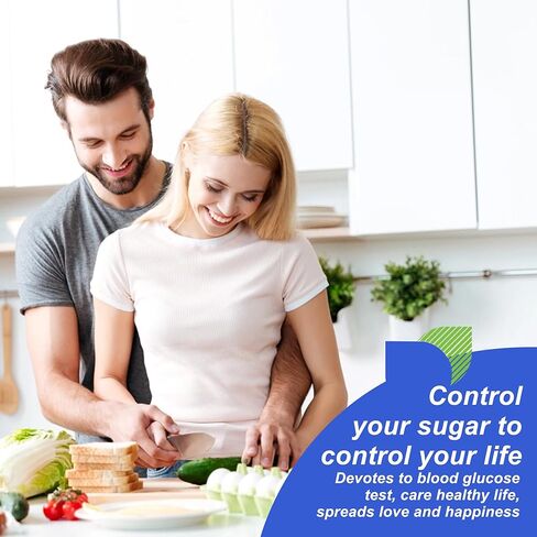 جهاز قياس نسبة السكر في الدم، طقم جهاز قياس السكر مع 100 شريط ومشارط، طقم اختبار مرض السكري مع إخراج تلقائي، بدون ترميز، شاشة كبيرة لكبار السن، طقم اختبار سكر الدم للسفر والاستخدام المنزلي in Kuwait