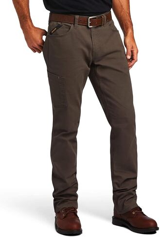 Ariat Male Rebar M4 Low Rise DuraStretch Made Tough Stackable Straight Leg Pant Deep Forest 44W x 30L in Kuwait