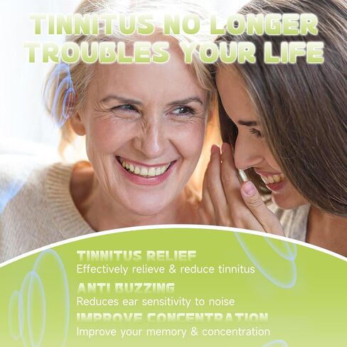Tinnitus Relief for Ringing Ears, Effective Ear Ringing Relief Drops, Natural Herbal Tinnitus Treatment for Ear Clicking Buzzing, Improving Hearing for Unisex Adult, 60ml in Kuwait